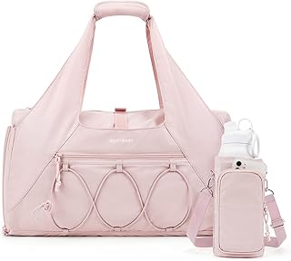 BAGSMART Gym Bag Weekender Bags for Women with Shoe Compartment | Lightweight Duffel Overnight Yoga Tote Bag with Wet Pocket