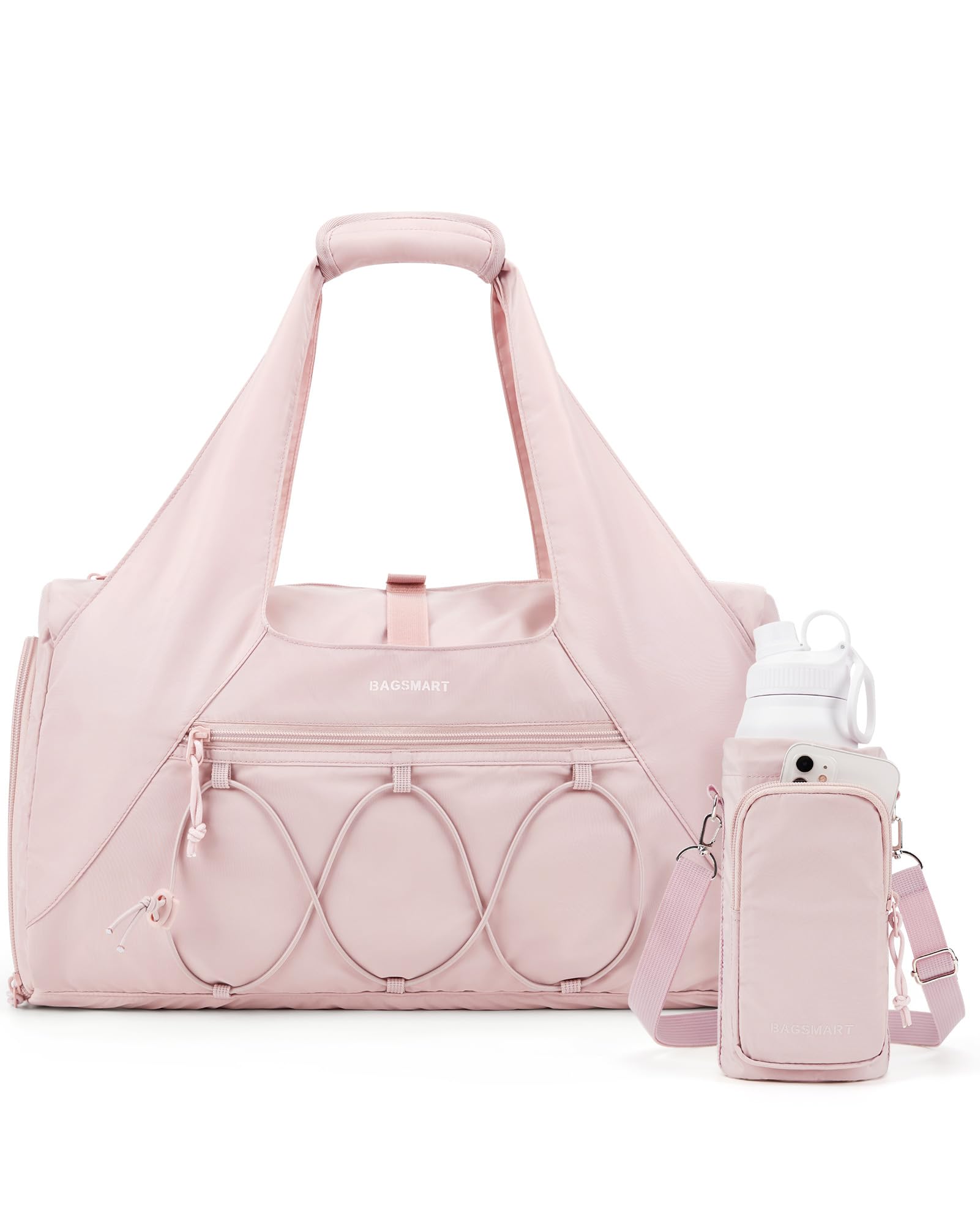 BAGSMART Gym Bag Weekender Bags for Women with Shoe Compartment | Lightweight Du