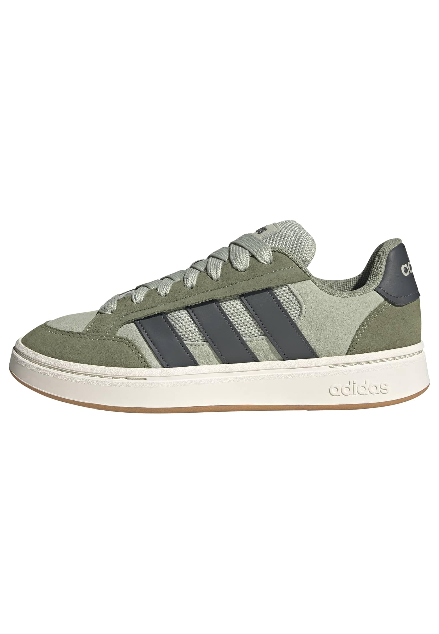adidas Homme Grand Court Alpha Shoes, Halo Green/Grey Six/Tent Green, 44 EU