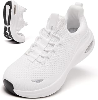 Wide Toe Box Shoes Women Slip on Sneakers with Arch Support, Extra Wide Width Comfort Walking Shoes for Plantar Fasciitis, Zero Drop Cushion Tennis Gym Shoes