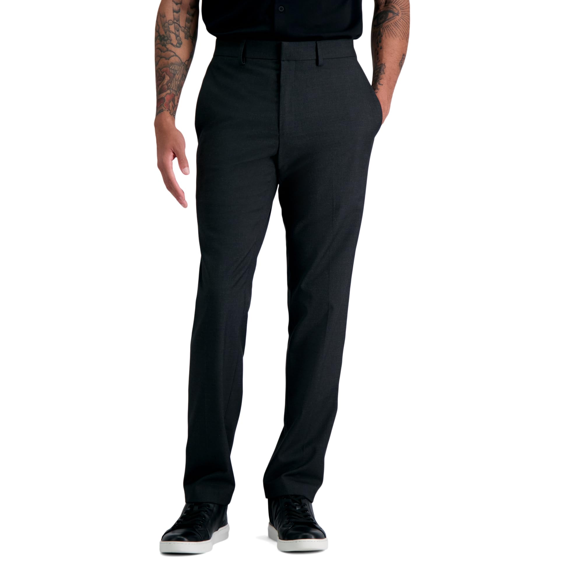Kenneth Cole REACTION Men's Premium Stretch Textured Weave Slim-Fit Dress Pant