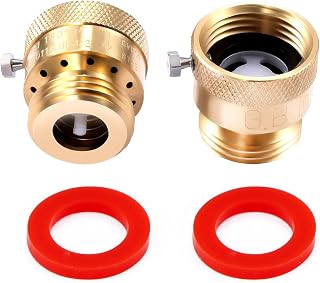 2 Pack Brass 3/4" Inch GHT Hose Bibb Backflow Preventer Vacuum Breaker | Connector
