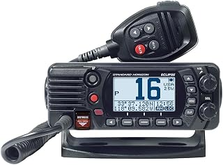 Standard Horizon GX1410GB Eclipse Series 25W Fixed Mount VHF & GPS, Black | 25W, Fixed Mount