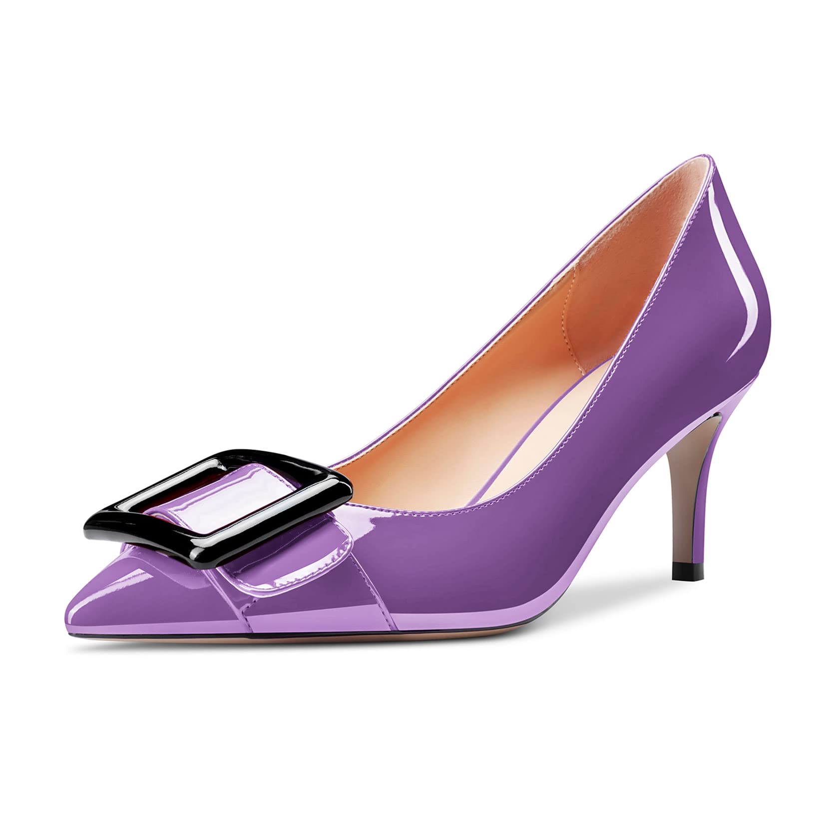 Castamere Women's Stiletto Medium Heel Closed Toe Pumps Slip-on Dress Cute Shoes