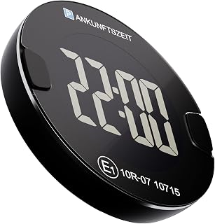 OOONO P-DISC NO4 - Electronic Parking Disc in Compact Design with Automatic Time Setting, High Contrast Display & Up to 3 Years Battery Life (Black)