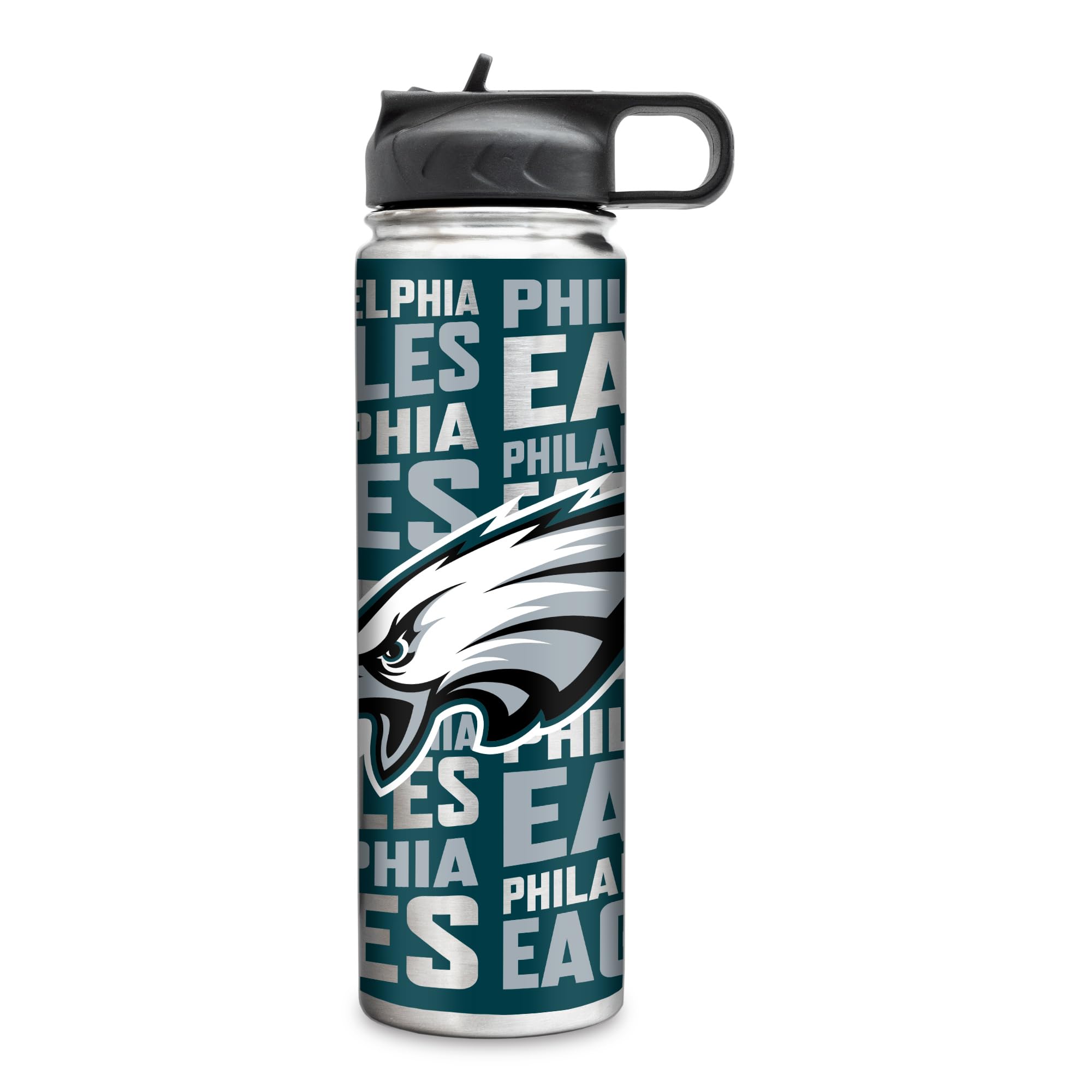Rico Industries NFL Football Stainless Steel Tumbler with Lid - Great For Coffee