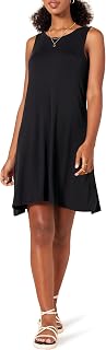 Amazon Essentials Women's Sleeveless T-Shirt Swing Dress (Available in Plus Size)
