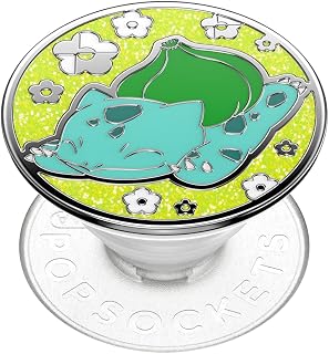 PopSockets Phone Grip with Expanding Stand Pokemon - Enamel Bulbasaur Nap