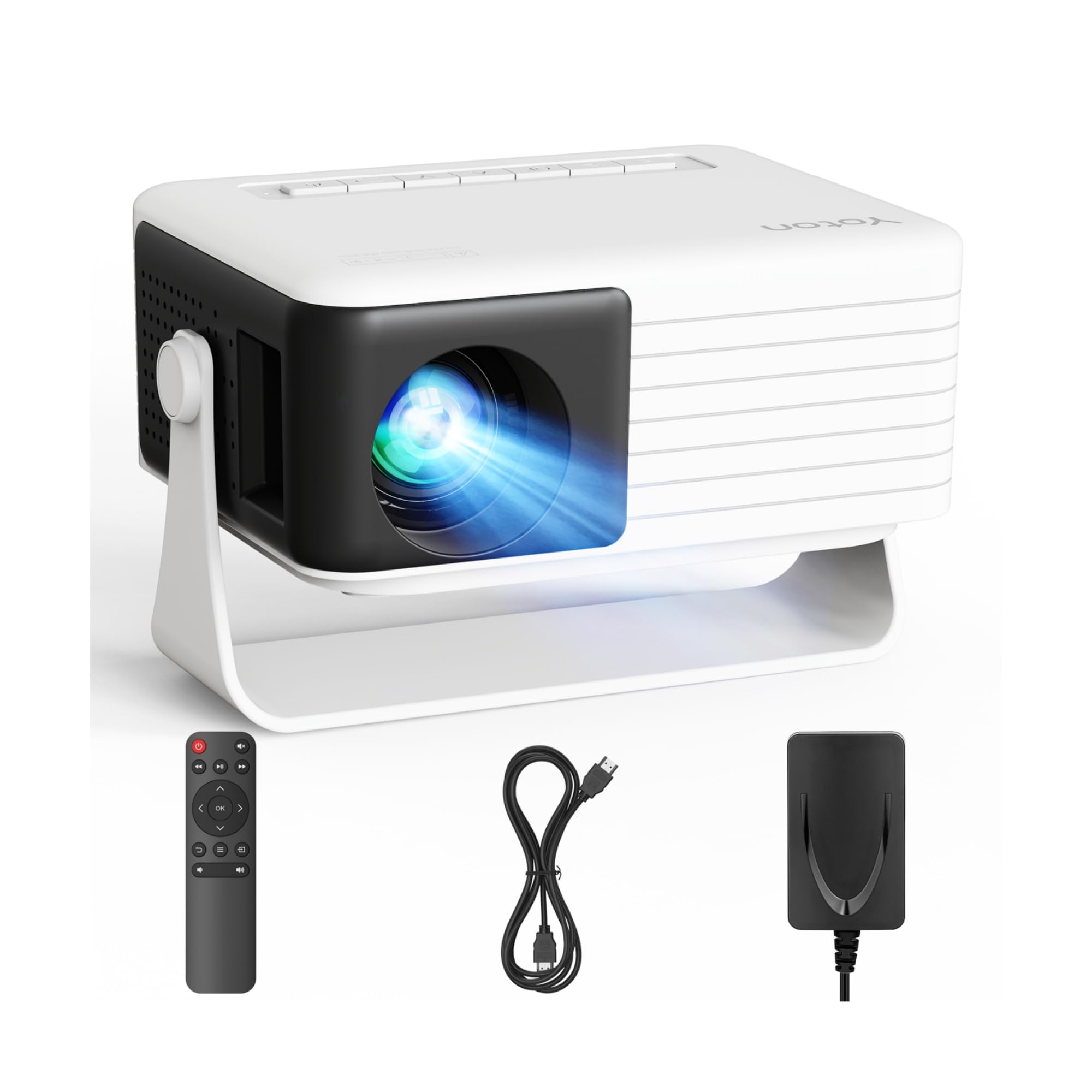 Yoton Y3 Mini Projector, Ultra-Compact 317g, 360° Stand, Auto Keystone | 50% zoo