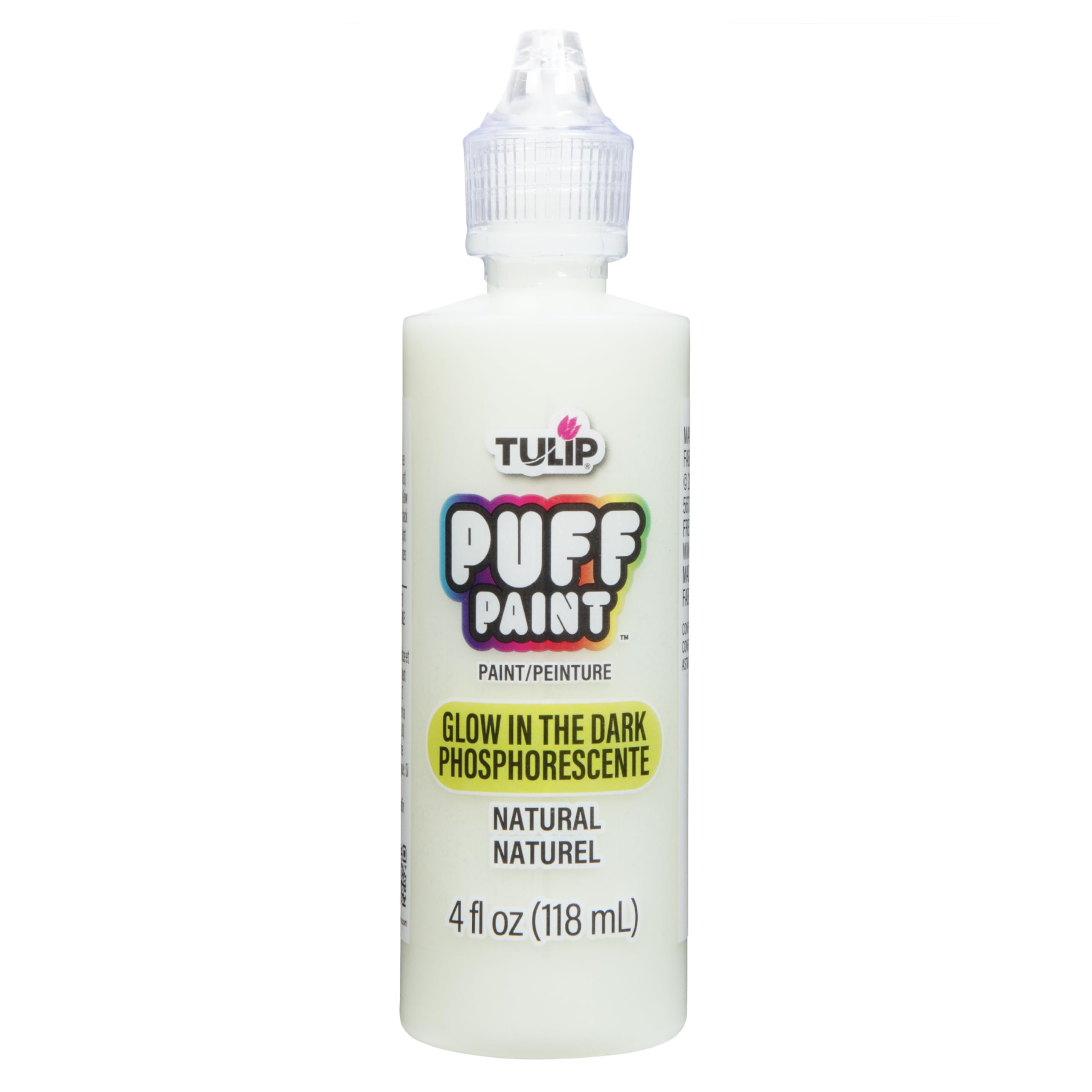 Tulip Puff Glow In The Dark Fabric Paint, Permanent Craft Paint for Clothes, DIY