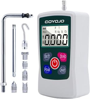 500N Digital Force Gauge High-Precision Trigger Pull Gauge for Tension & Compression Testing (N, kg, lb, oz) Push-Pull Meter with Real-Time/Peak/First Peak Modesfor Quality Control & Material Testing