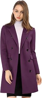 Allegra K Coat Basic Coat Women