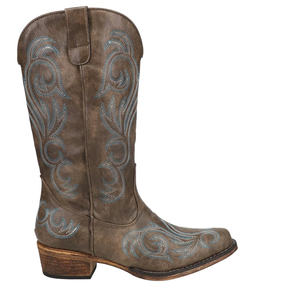 ROPER Riley Embroidered Snip Toe Cowboy Boots Women's Western Boots