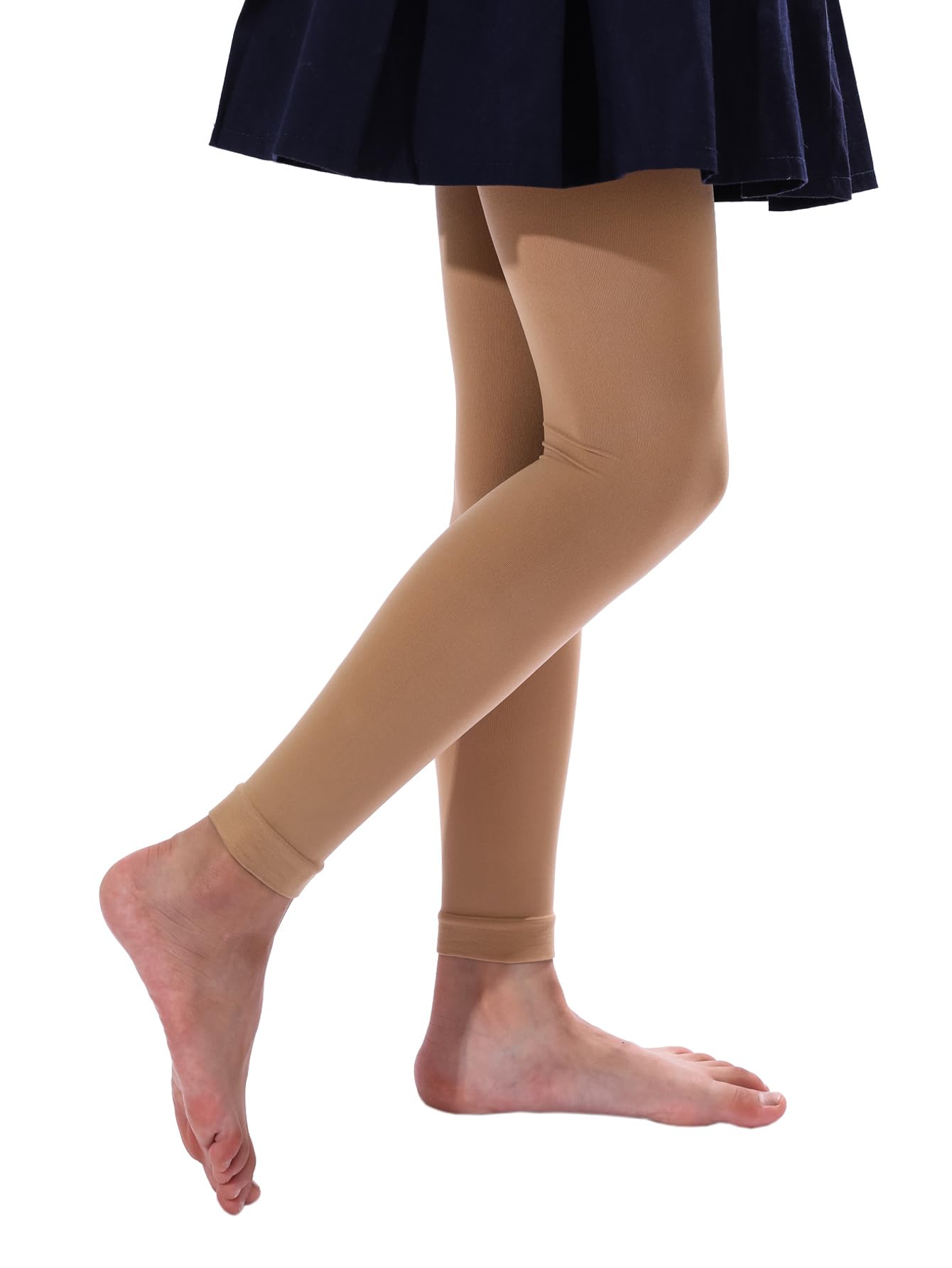 EVERSWE Girl's Microfiber Footless Tights, Ultra Soft Ballet Dance Tights
