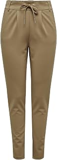 Only Onlpoptrash Easy COL Women's Chino Trousers, Elegant and Comfortable Slip-On Trousers with Stretch, Classic Cut Fabric Trousers Made of High-Quality Viscose Blend