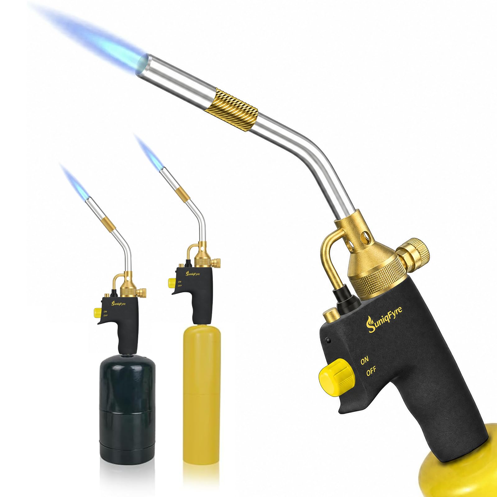 SuniqFyre High-Intensity Propane Torch Head, Upgraded 10,000 BTU Trigger Start G