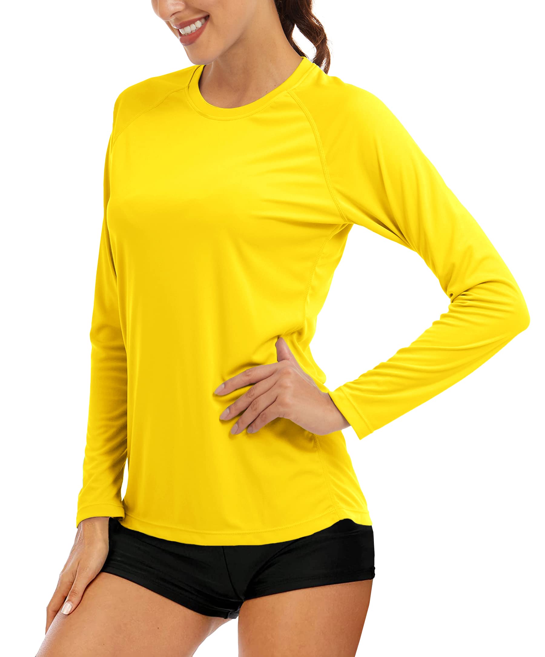 MAGCOMSEN Women's Long Sleeve Shirts UPF 50+ Sun Protection Shirts for Hiking Fi