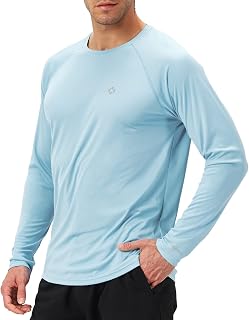 NAVISKIN Men's Rash Guard UPF 50+ Sun Protection Long Sleeve Quick Dry Lightweight Shirt