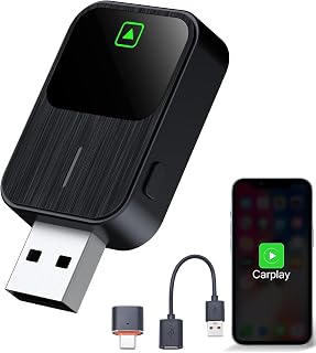 Aieloar Wireless CarPlay Adapter UK for iPhone,Wireless Carplay Dongle adaptor with Fast Connection-Small Size