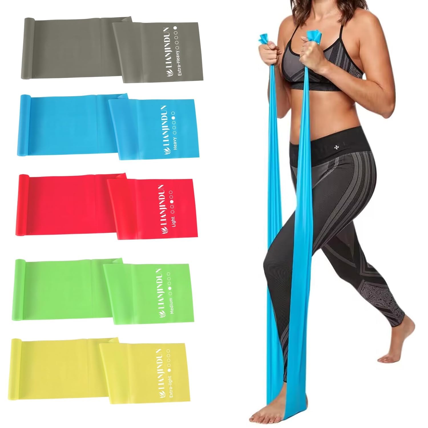 Resistance Bands for Working Out, Physical Therapy, Exercise, Pilates, Yoga | La