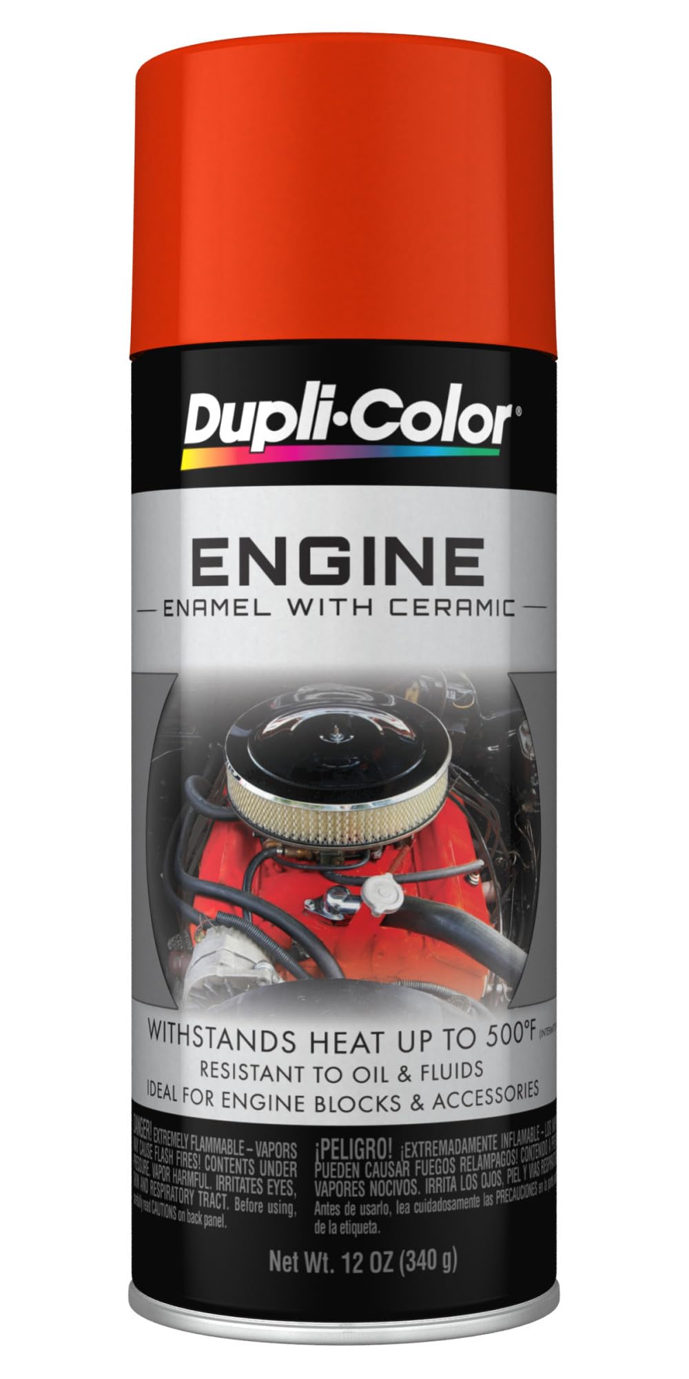 Dupli-Color Engine Paint with CERAMIC, Gloss, Chevy Orange, 12 oz