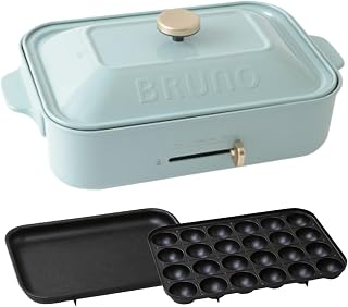 BRUNO compact hot plate BOE021-BGY Blue-gray Multi Plate Set Ceramic Coated Pan takoyaki yakiniku