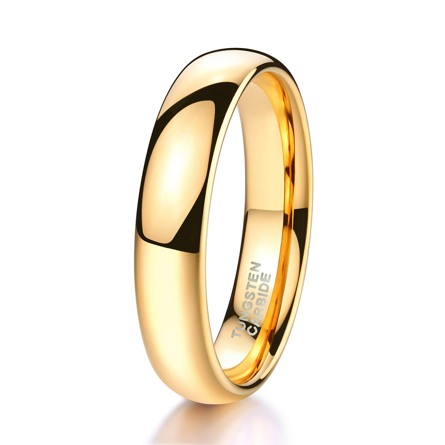 TRUMIUM 2mm 4mm 6mm 8mm Tungsten Wedding Band Ring for Men Women | Silver/Rose G