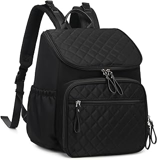 LORADI Lightweight Diaper Bag Backpack | Stroller Clips, Insulated Pockets, Water-resistant, Easy to Clean