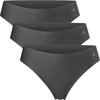 DANISH ENDURANCE Invisible Thongs Microfiber Soft Lightweight Thong for Women, Pack of 3