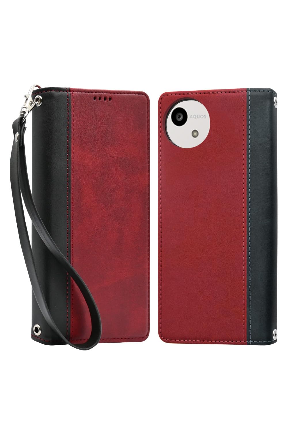 Sizkawil AQUOS WISH5 SH-52F Case Cover Notebook Type Genuine Leather Style Aquos