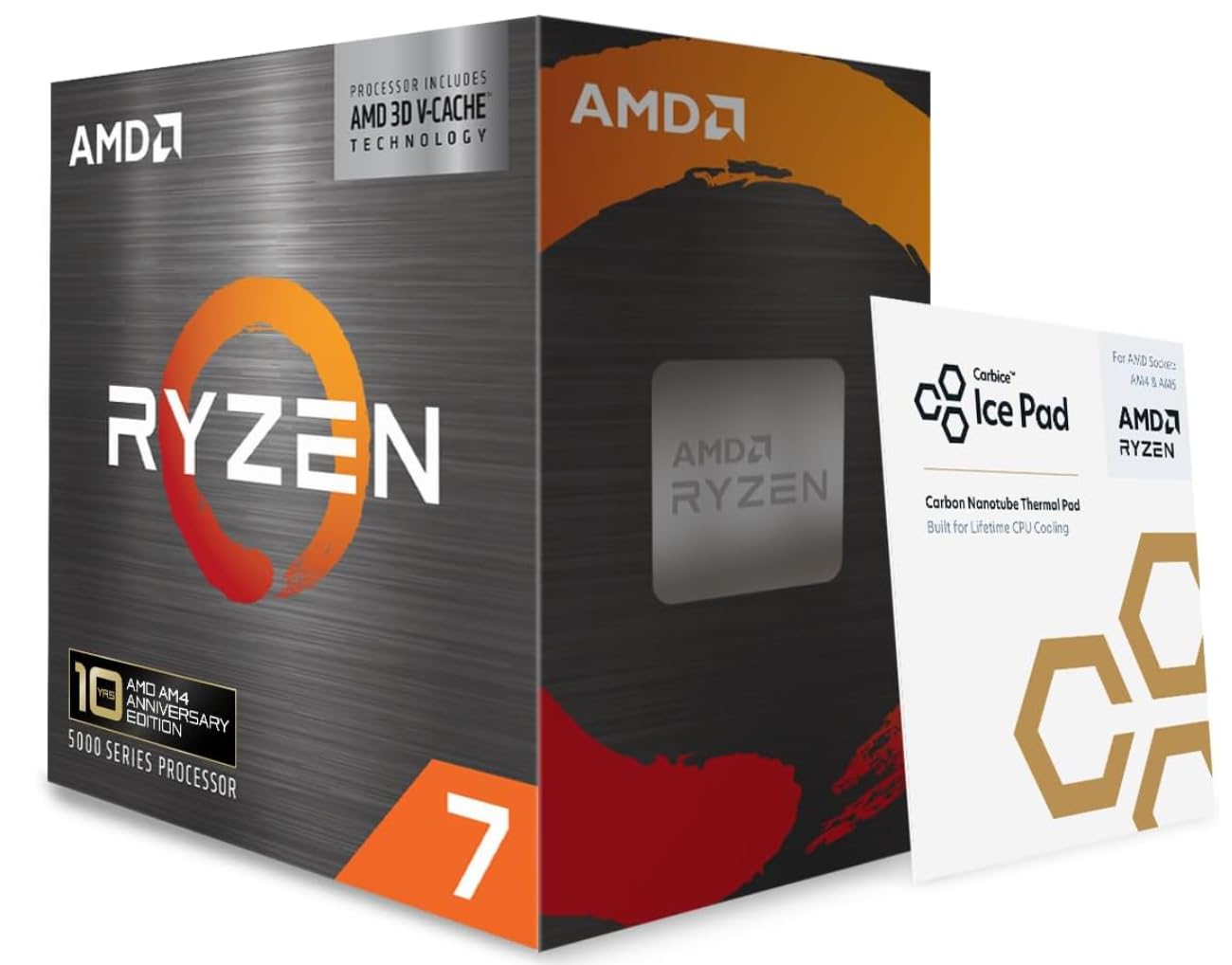 AMD Ryzen 7 5800X3D 8-core, 16-Thread Desktop Processor with AMD 3D V-Cache Tech