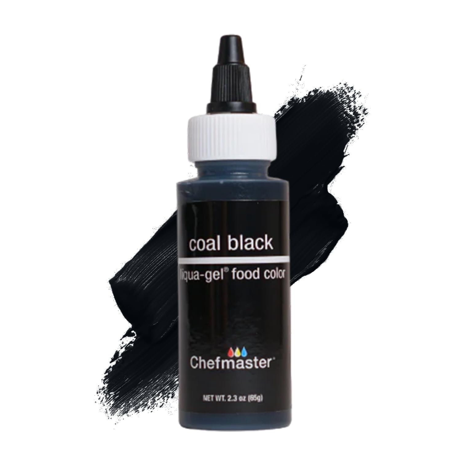 Chefmaster Coal Black Liqua-Gel® Food Coloring | Vibrant Color | Professional-Gr