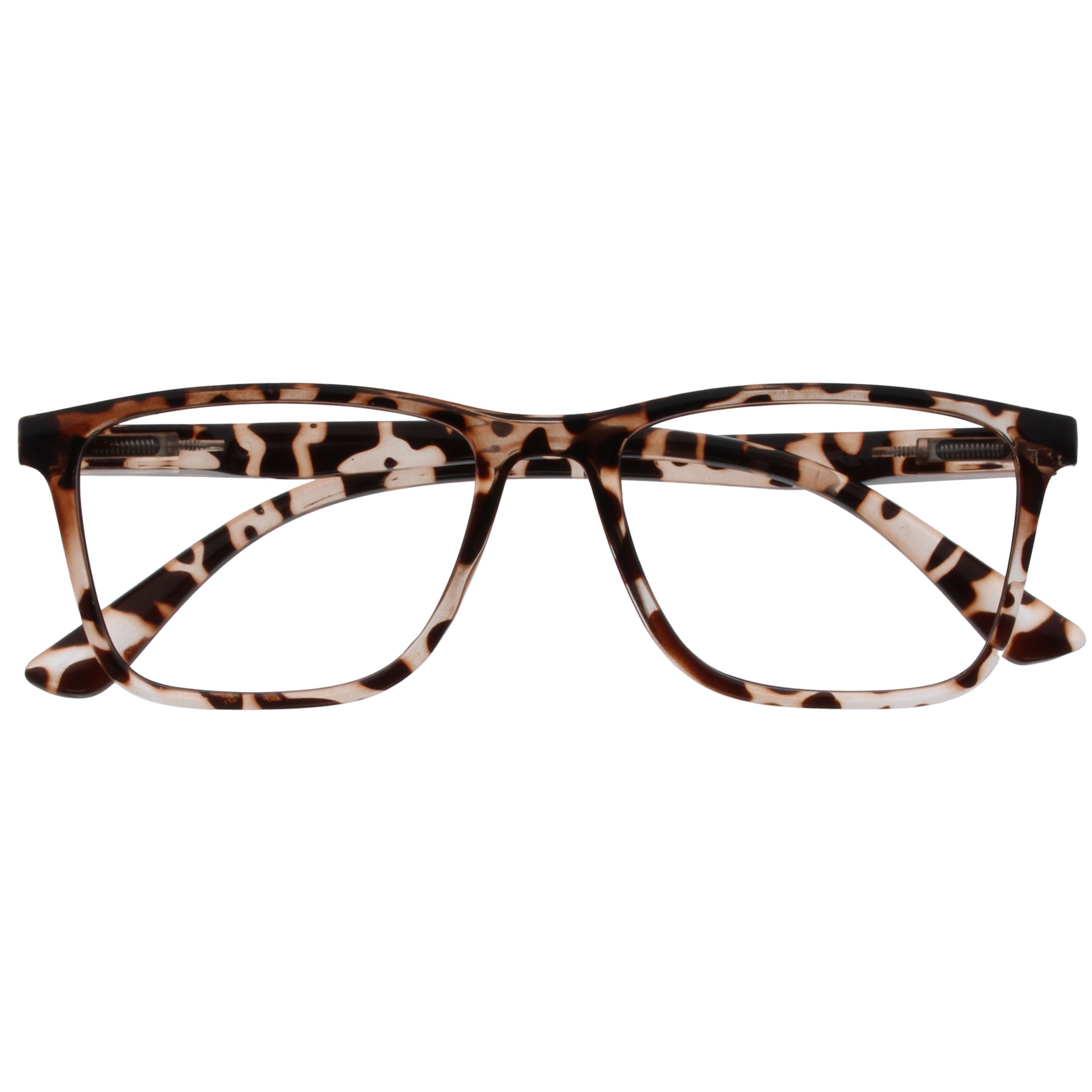 OPULIZE NYX Reading Glasses with Blue Light Blocking for Women Men, Rectangular 