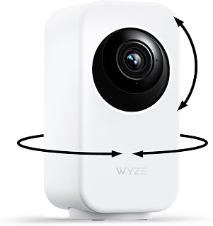 WYZE Indoor Cam Pan, 2K Pan-Tilt Security Camera for Baby/Pet Monitoring | AI Motion Tracking, IR Night Vision, 2-Way Audio, Physical Privacy Mode, Works with Alexa and Google Assistant