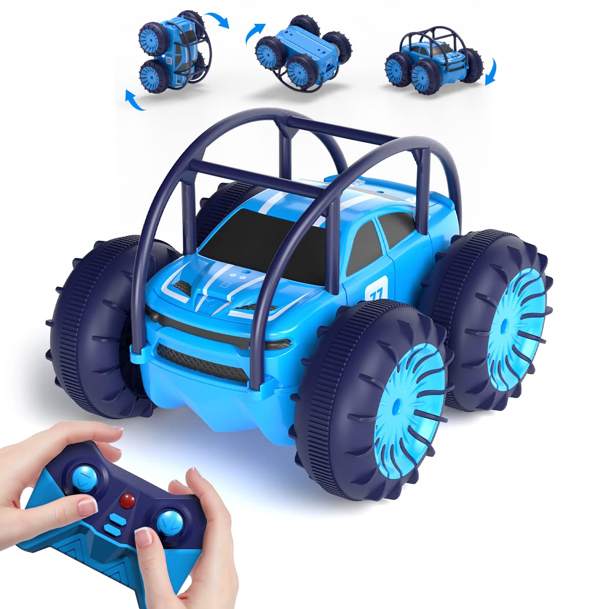 MaxTronic Fast Direct Charging Remote Control Cars, 360° Flip Waterproof Stunt C