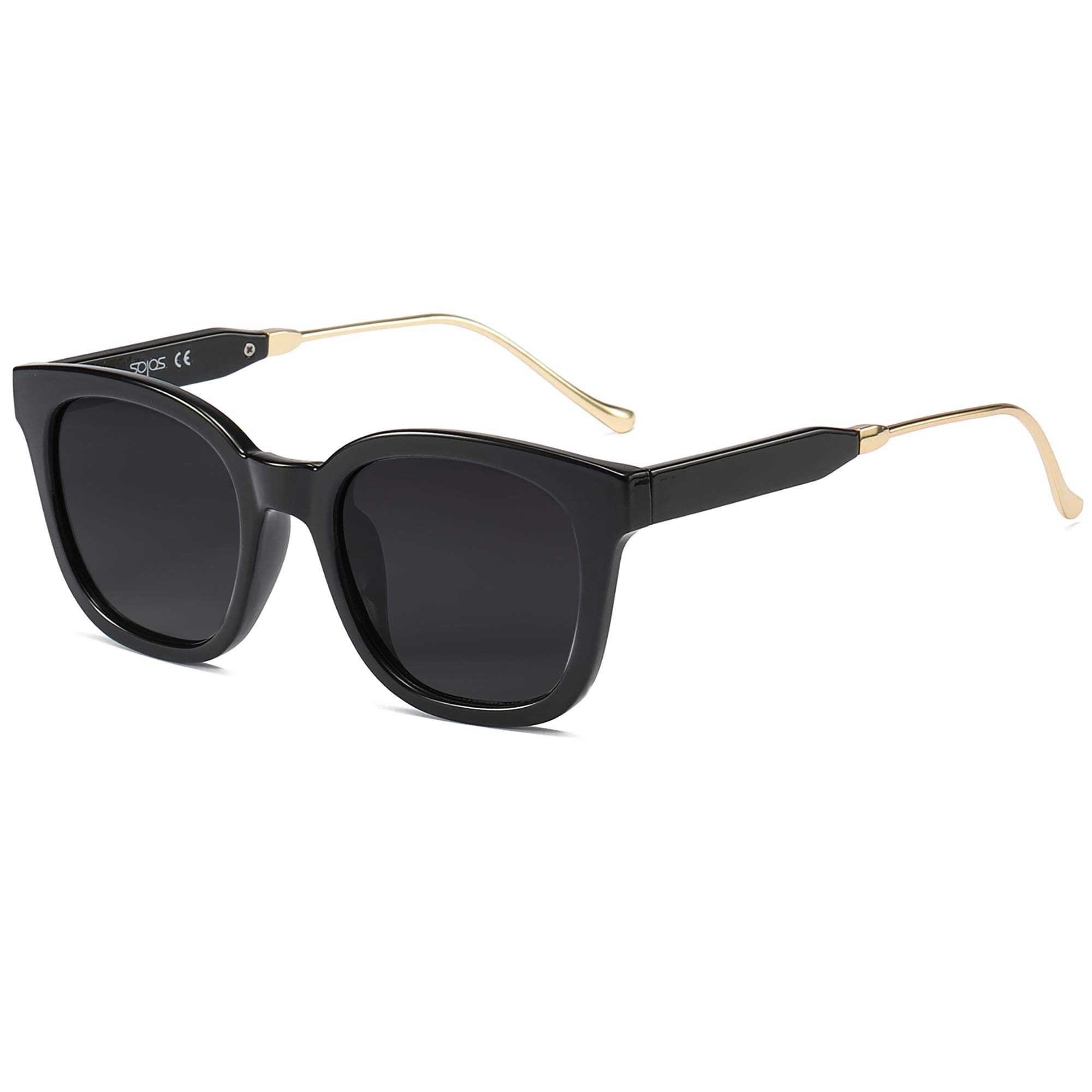SOJOS Classic Square Polarized Sunglasses Womens Mens Retro Trendy UV400 Sunnies
