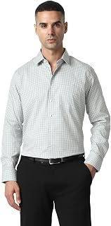 Van Heusen Slim Fit Shirt in Poplin Solid Colour Cheap Formal Hem Poplin Solid Color Elegant Shirt for Men (Pack of 1)