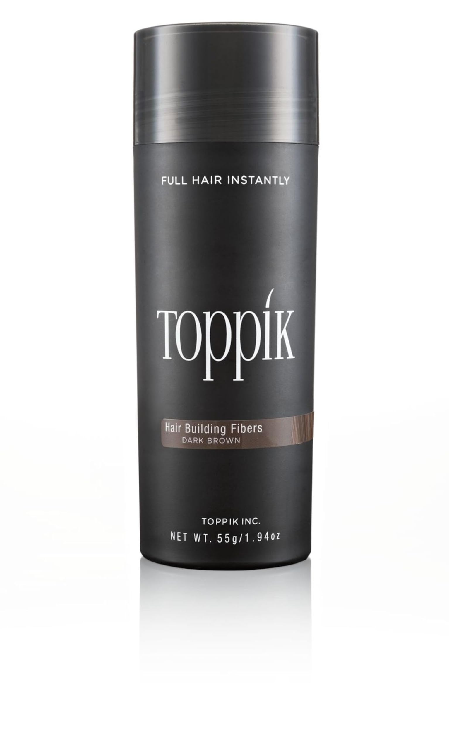 TOPPIK 55g Haarfasern Haarverdichter Streuhaar Schütthaar Dunkelbraun