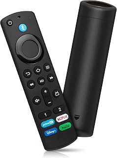 Replacement Remote with Voice Control Compatible with All Fire Series Smart FireStick Remote(2nd Gen/3rd Gen/Lite/4K/HD)/TV Cube(1st gen/2nd Gen/3rd Gen) for Insignia/Pioneer/Smart TVs