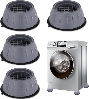 Anti Vibration Pads for Washing Machine,4 Pcs Reduce Noise Rubber Feet Pads for All Kinds of Furniture,Grey