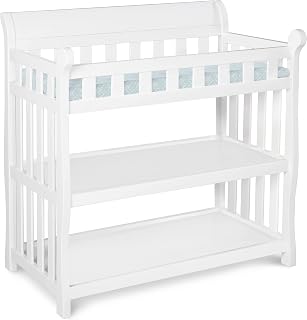 Delta Children Eclipse Changing Table with Changing Pad, White