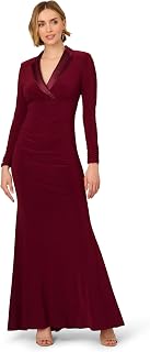 Adrianna Papell Women's Tuxedo Long Dress