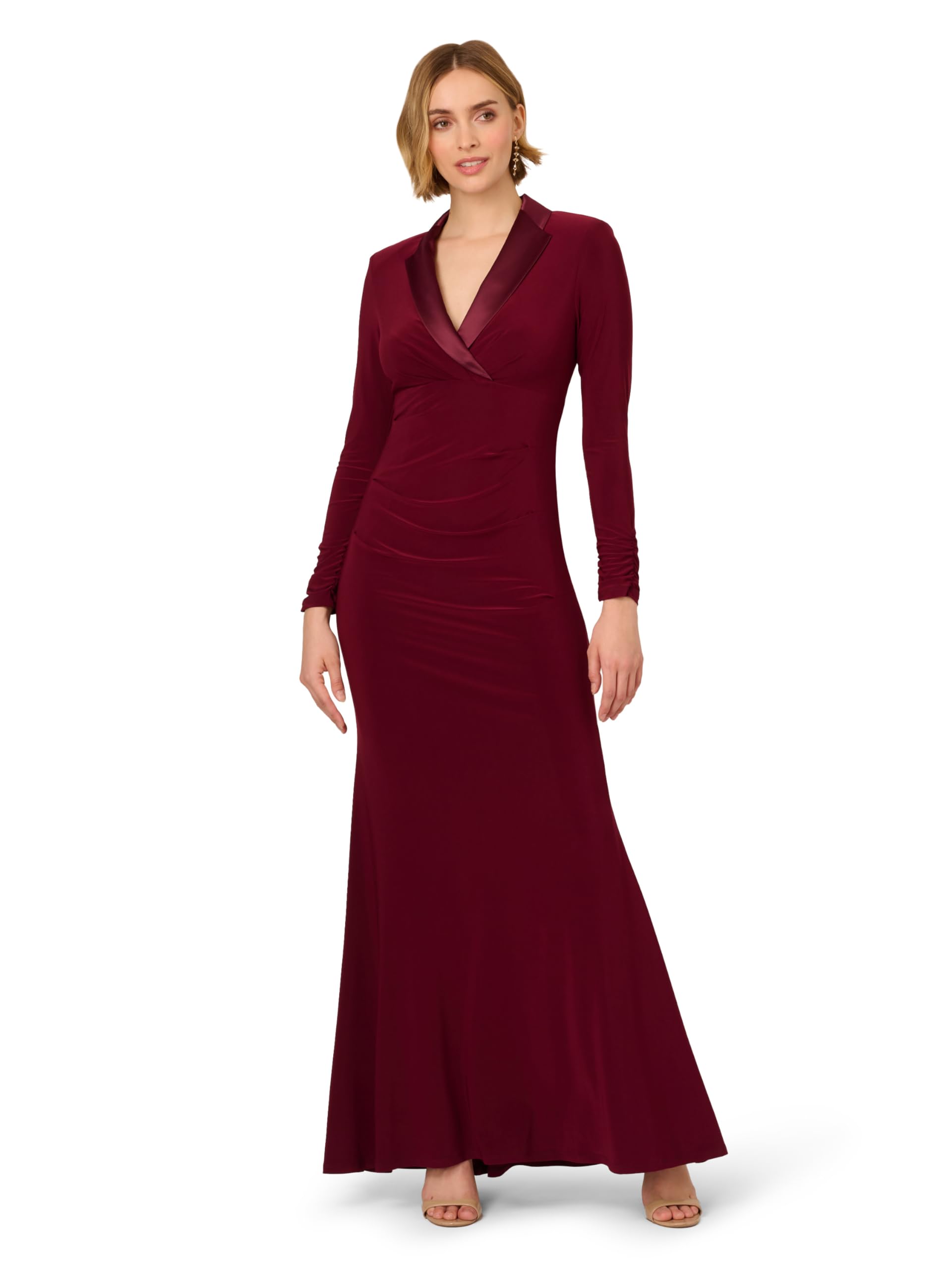 Adrianna Papell Women's Tuxedo Long Dress