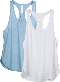 icyzone Women's Fitness Tank Top Racerback Sports Vest