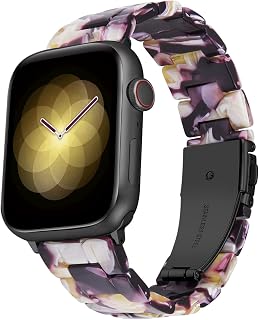 BINLUN Resin Band Compatible with Apple Watch Band 44mm 45mm 46mm 49mm 38mm 40mm 41mm 42mm for Women Men Strap for Apple Watch Series 10 9 8 7 6 5 4 3 2 1 Ultra SE Fashion Lightweight Apple Watch Band