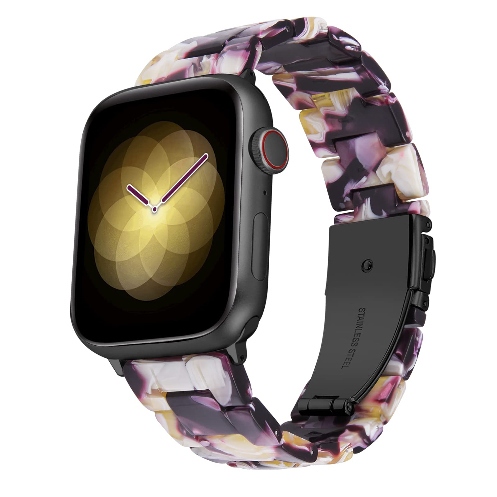 BINLUN Resin Band Compatible with Apple Watch Band 44mm 45mm 46mm 49mm 38mm 40mm