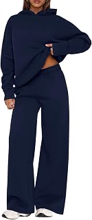 PRETTYGARDEN 2 Piece Lounge Sets for Women Matching Sweatsuits | Oversized Hoodies & Baggy Wide Leg Sweatpants,Casual Sweat Set,Workout Tracksuit,Airport Travel Outfits,Fashion Fall Clothes