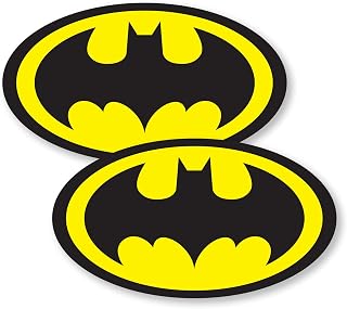 Signs247 2x SUPERHERO STICKERS LOGO (80mm Wide) Comic Superhero Book Waterproof Vinyl Stickers - Car Laptop Skateboard Bike Van Motorbike stickers for bikes