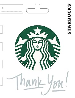 Starbucks Physical Gift Card | Thank You - $25