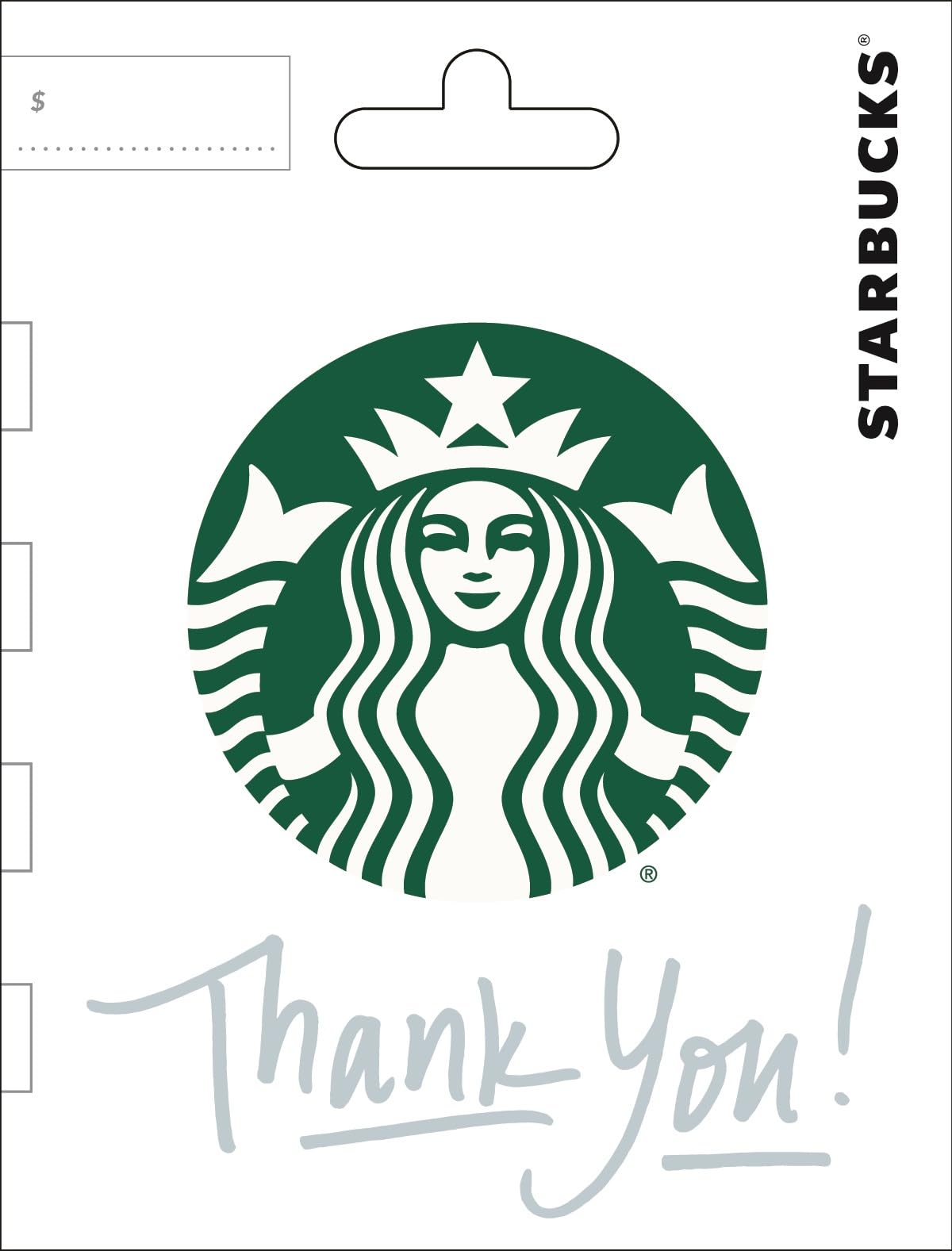 Starbucks Physical Gift Card | Thank You - $25